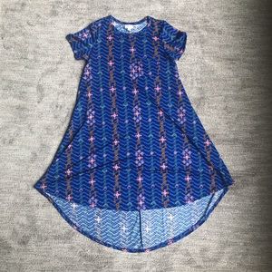 LulaRoe Carly Dress - Swing T-Shirt Dress High-Low